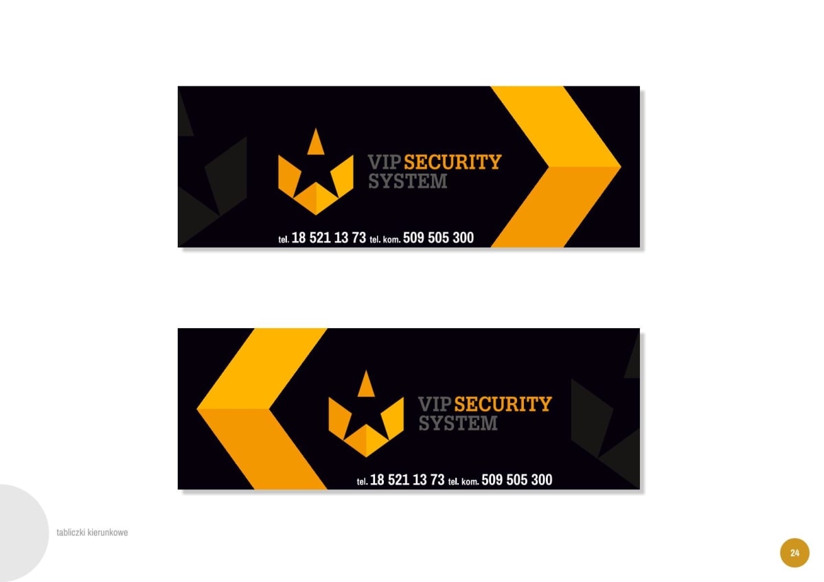 VIP Security SYstem rebranding księga znaku